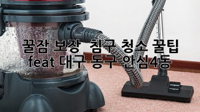 꿀잠 보장! ✨ 침구 청소 꿀팁 (feat. 대구 동구 안심4동)